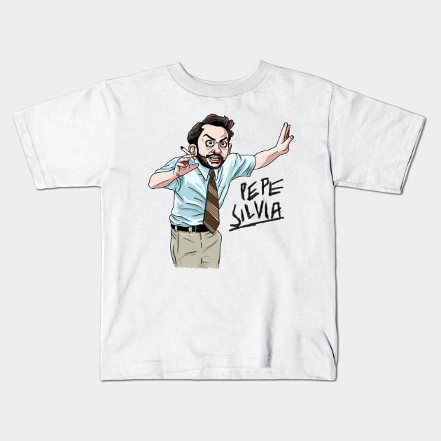 Pepe Silvia Kids T-Shirt by ryanbudgie